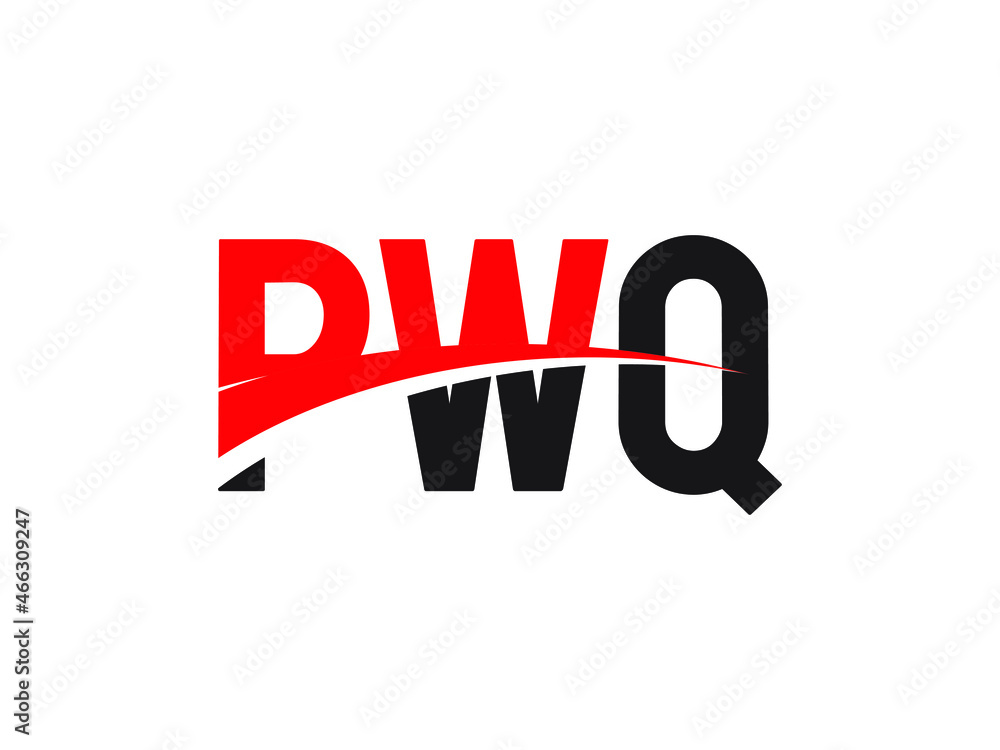 PWQ Letter Initial Logo Design Vector Illustration PWQ Letter Initial Logo Design Vector Illustration