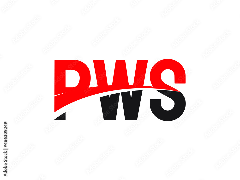 PWS Letter Initial Logo Design Vector Illustration PWS Letter Initial Logo Design Vector Illustration