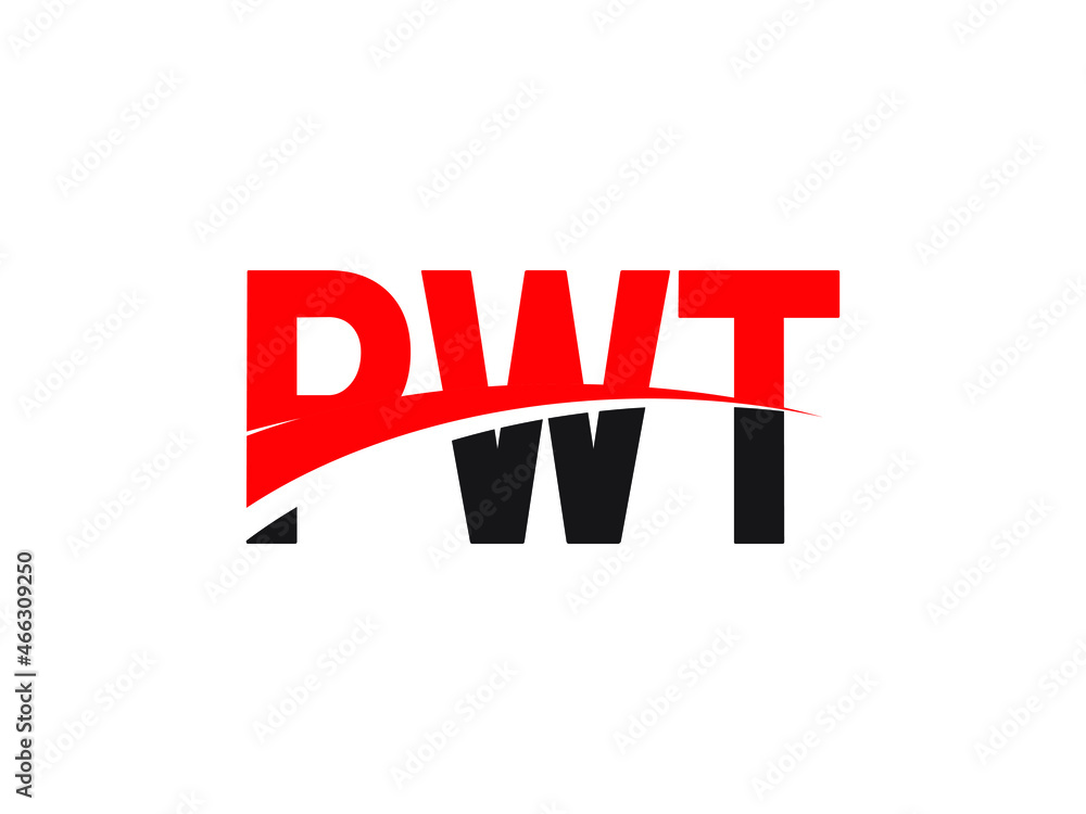 PWT Letter Initial Logo Design Vector Illustration