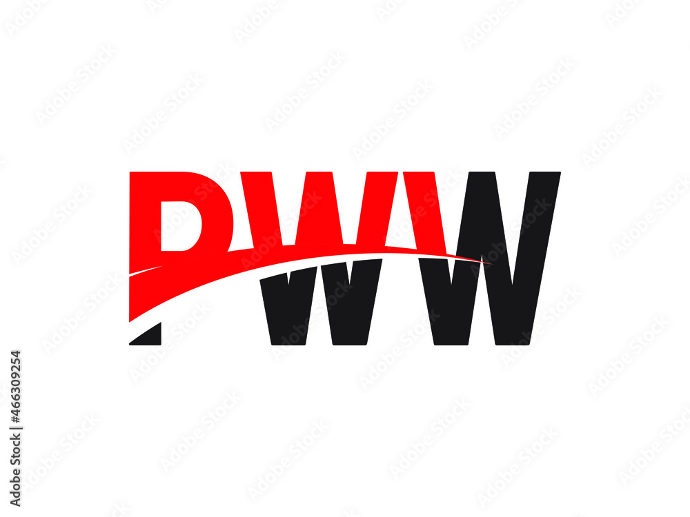 PWW Letter Initial Logo Design Vector Illustration PWW Letter Initial Logo Design Vector Illustration