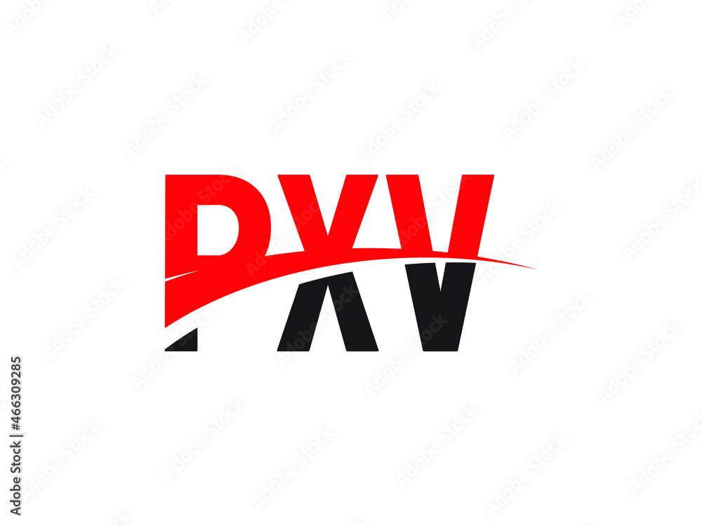PXV Letter Initial Logo Design Vector Illustration