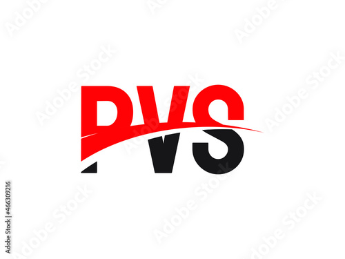 PVS Letter Initial Logo Design Vector Illustration