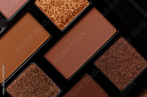 Photographie A palette of makeup shadows as an abstract background