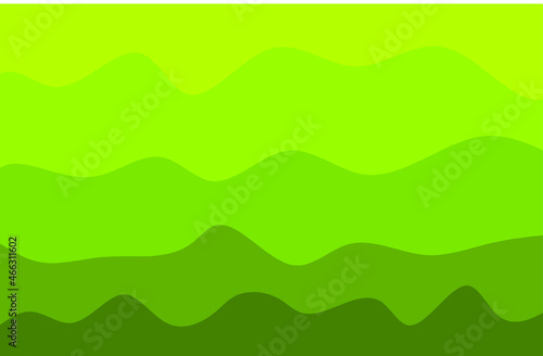 Green abstraction with waves, abstract beautiful image. © Pavel