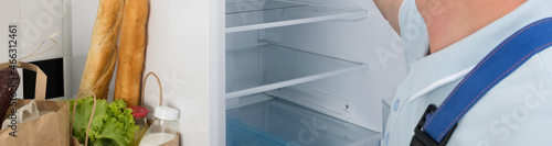 delivery of products to your refrigerator during the isolation period, long photo