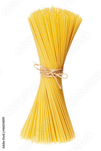 Tasty pasta isolated on white background. Spaghetti food