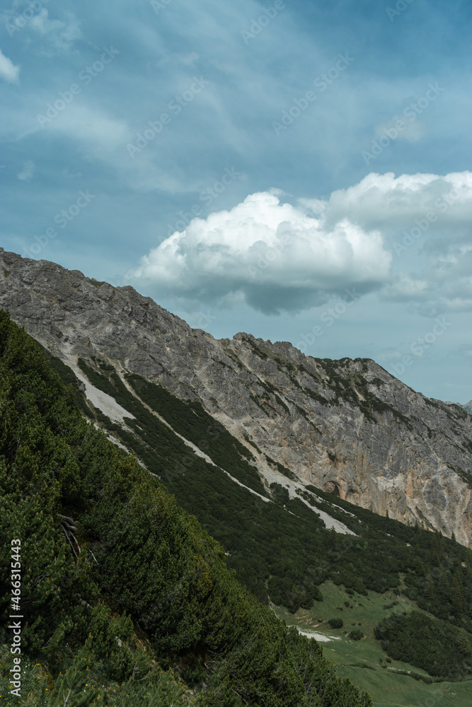 Sareis, Liechtenstein, June 20, 2021 Majestic view over the alps Sareis, Liechtenstein, June 20, 2021 Majestic view over the alps