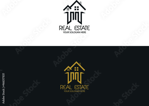 Corporate logo with geometric shapes Free Vector