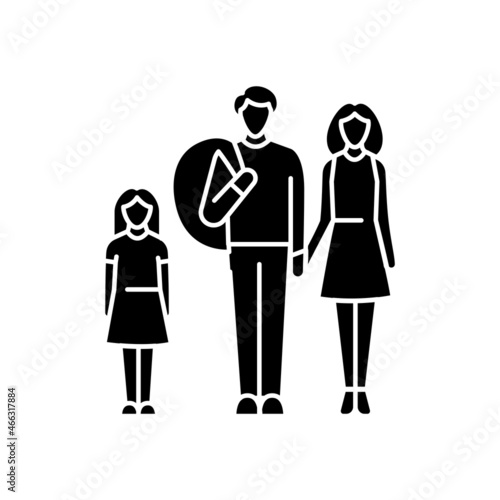 No poverty color icon icon. Corporate social responsibility.