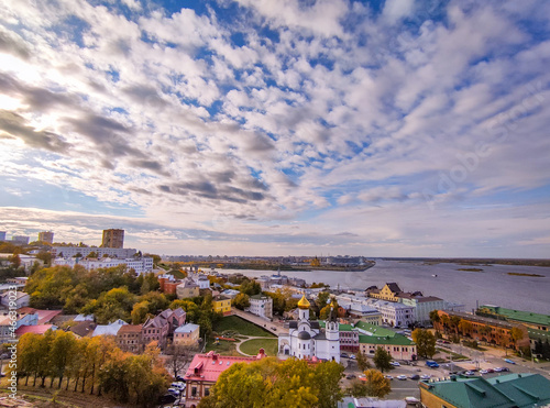 panoramic view of Nizhny Novgorod from a height © Igor