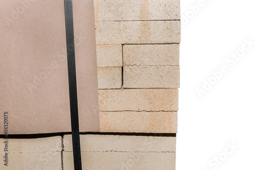 Obraz na plátně A bunch of refractory bricks, fire-resistant brick blocks