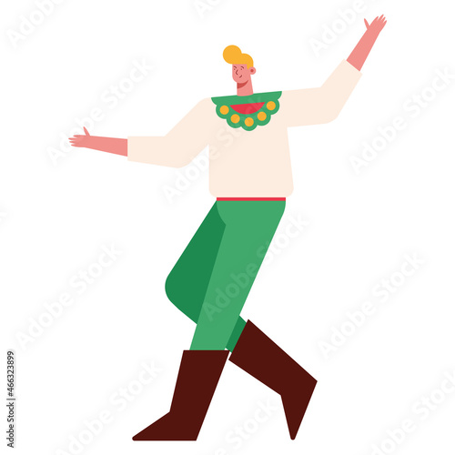 russian man dancing