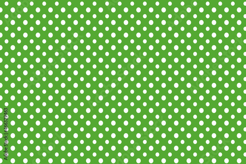 green polka dots seamless pattern retro stylish vintage white background 
