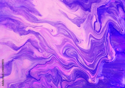 Abstract background of lilac marble. The lines and waves of acrylic paint create an interesting structure. Background for web design, fabric, design,