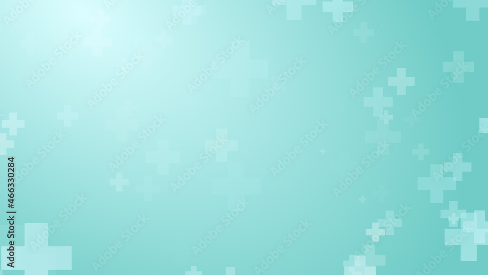 Medical health blue green cross pattern background. Abstract healthcare technology and science concept. Medical health blue green cross pattern background. Abstract healthcare technology and science concept.
