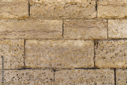 Background yellow brick wall