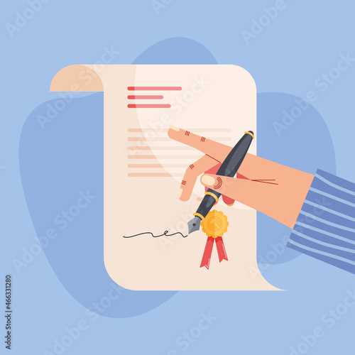 hand signing certificate
