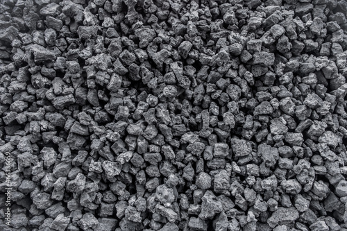 Black Fossil Coking Coal Fuel for Metal Smelting Texture Background