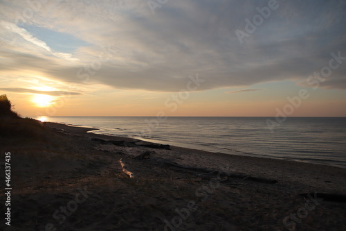 sunset on the beach