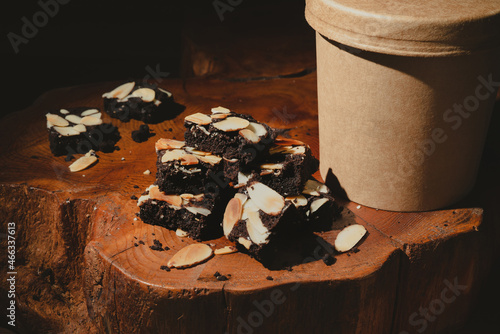 the Brownie bean with paper cup