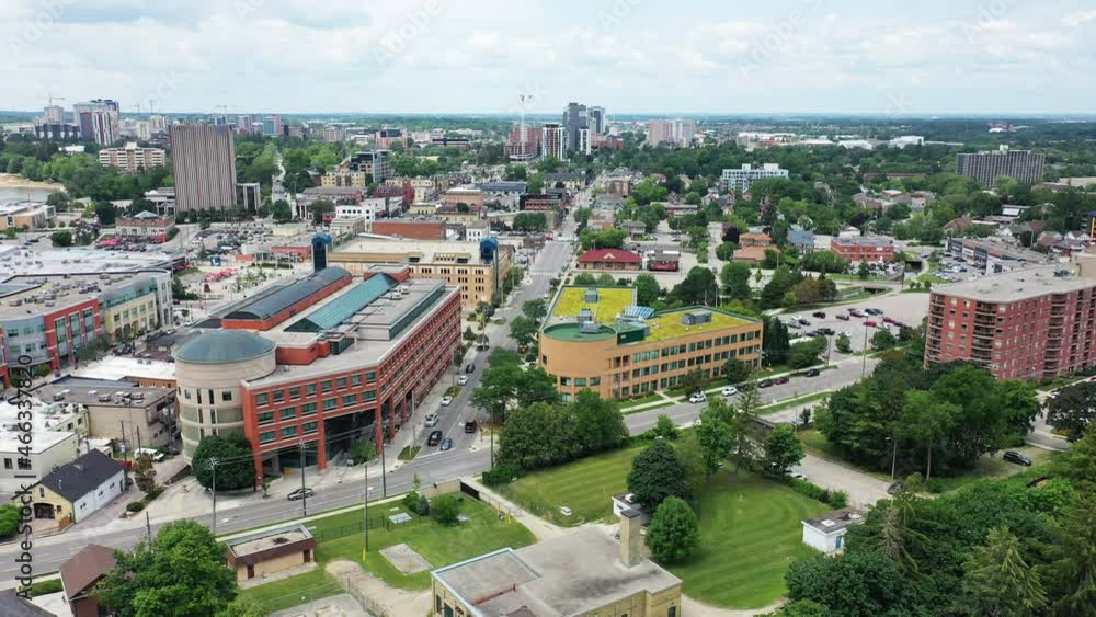 Aerial scene of Waterloo, Ontario, Canada 4K Aerial scene of Waterloo, Ontario, Canada 4K