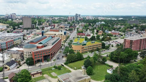 Aerial scene of Waterloo, Ontario, Canada 4K photo