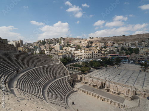 Teatro Romano de Ammán, en Jordania, Asia