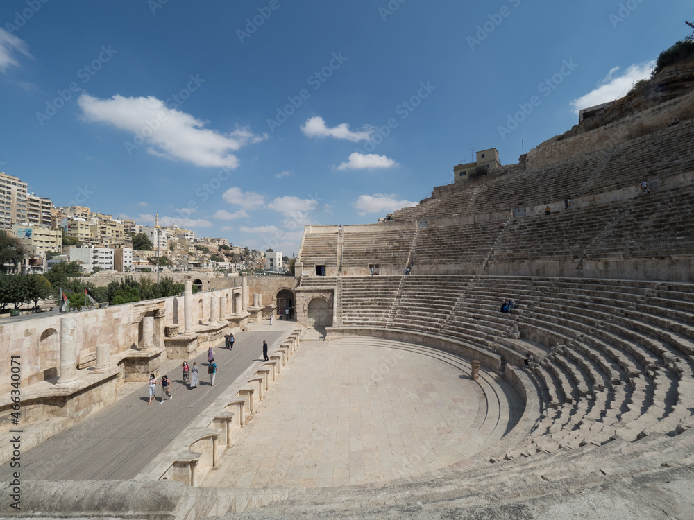 Teatro Romano de Ammán, en Jordania, Asia