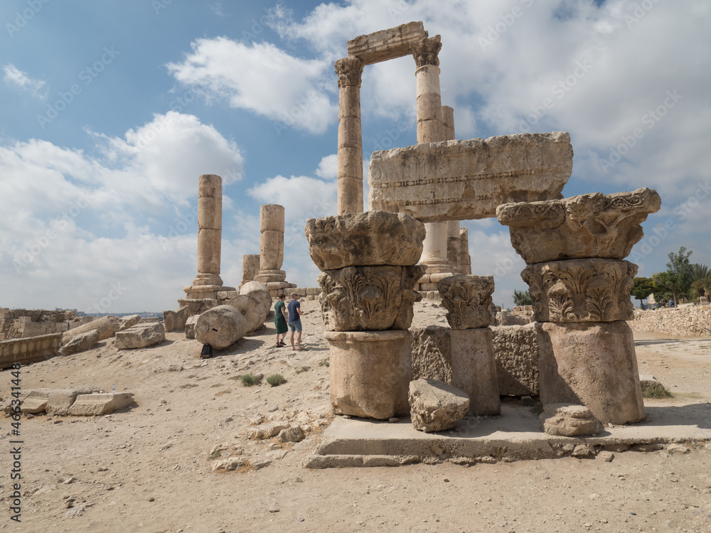 Ciudadela de Ammán, en Jordania, Asia Ciudadela de Ammán, en Jordania, Asia