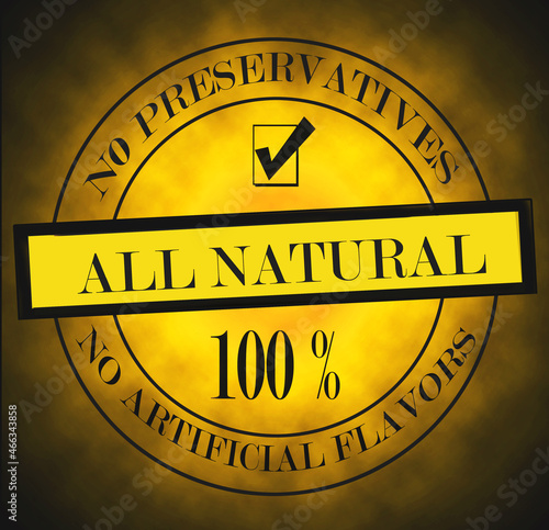 All Natural Label No Preservatives