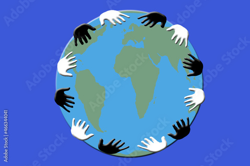 World With Hands Working Together