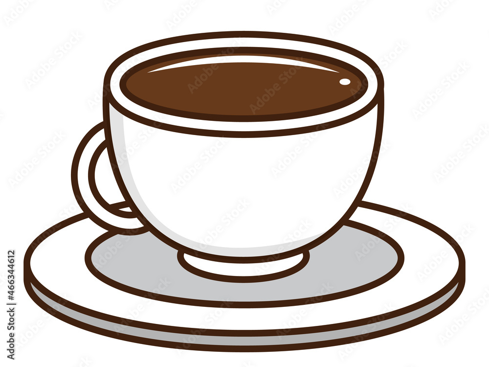 Obraz premium コーヒーカップのイラスト素材＿ベクター