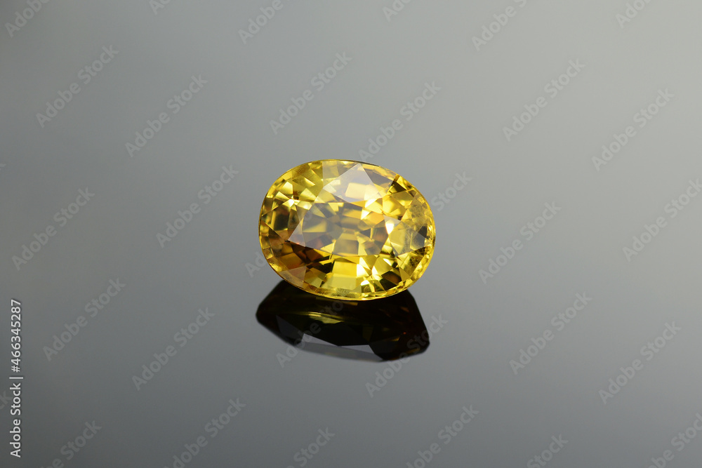 Beryllium treated sale yellow sapphire