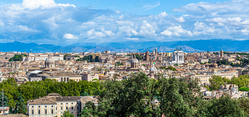 Fototapeta premium Roma – La città eterna vista dal Gianicolo