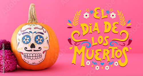 Greeting card for Mexico's Day of the Dead (El Dia de Muertos)