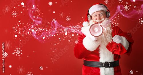 Portrait of Santa Claus wit...