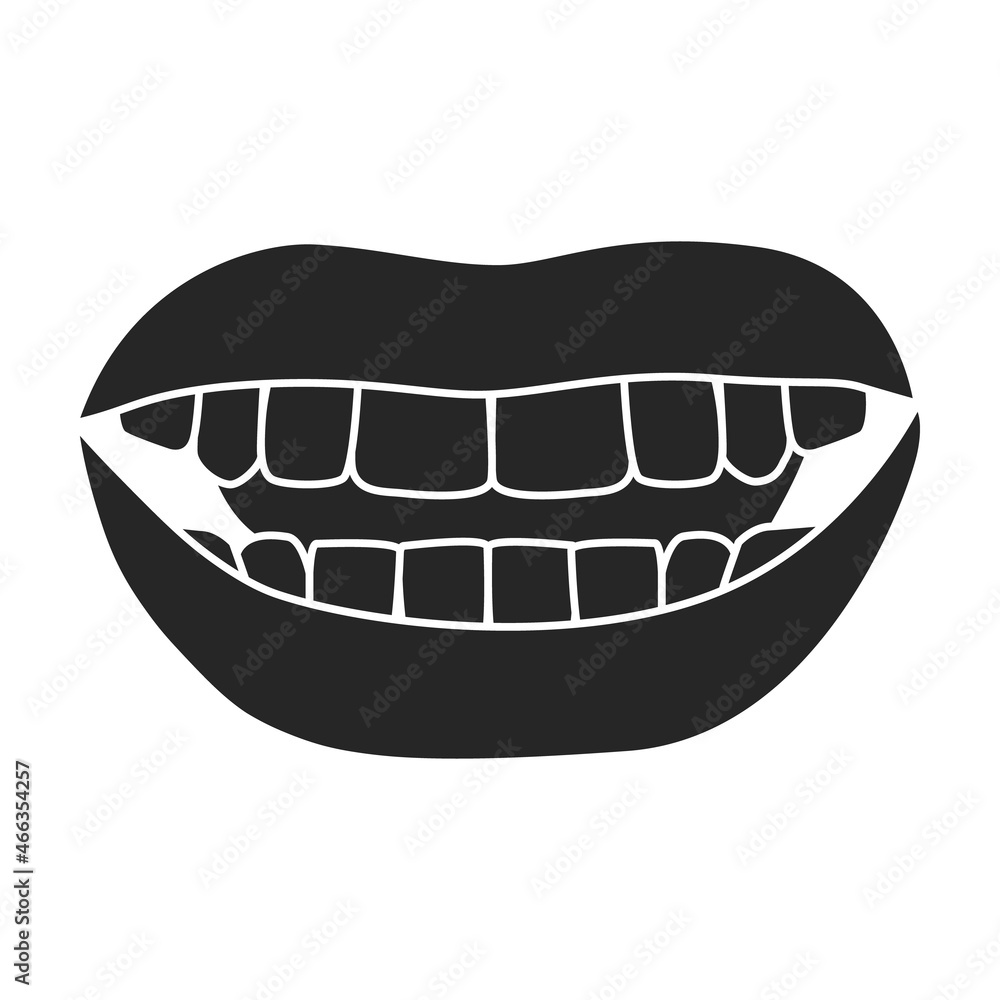 Female lip vector icon.Black vector icon isolated on white background female lip. Female lip vector icon.Black vector icon isolated on white background female lip.