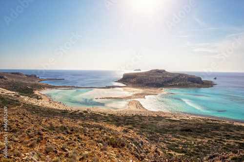 beach Balos at the greek island Crete