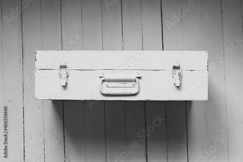 Photography An old suitcase with a handle