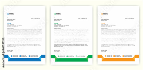 Modern stylish letterhead design template, Awesome letterhead design layout