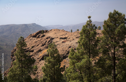 Gran Canaria, central montainous part of the island, Las Cumbres, ie The Summits, , landscapes along popular hiking route Camino de Plata  © Tamara Kulikova