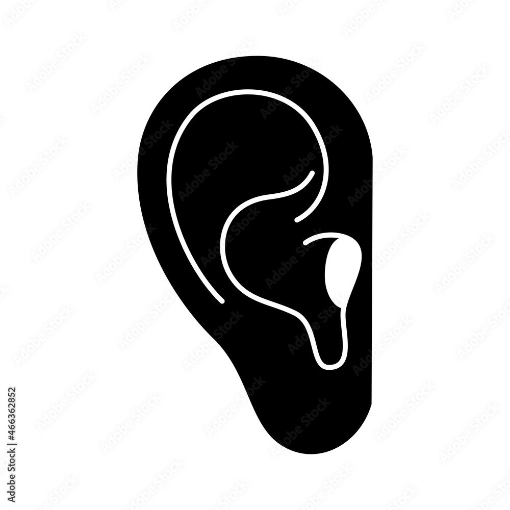 Ear anatomical Icon Ear anatomical Icon