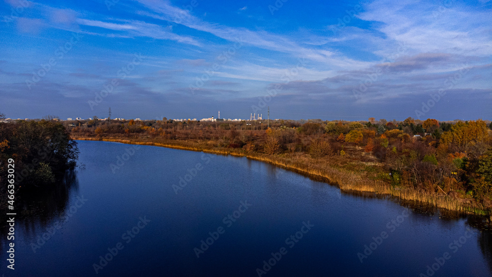 autumn landscape with lake autumn landscape with lake