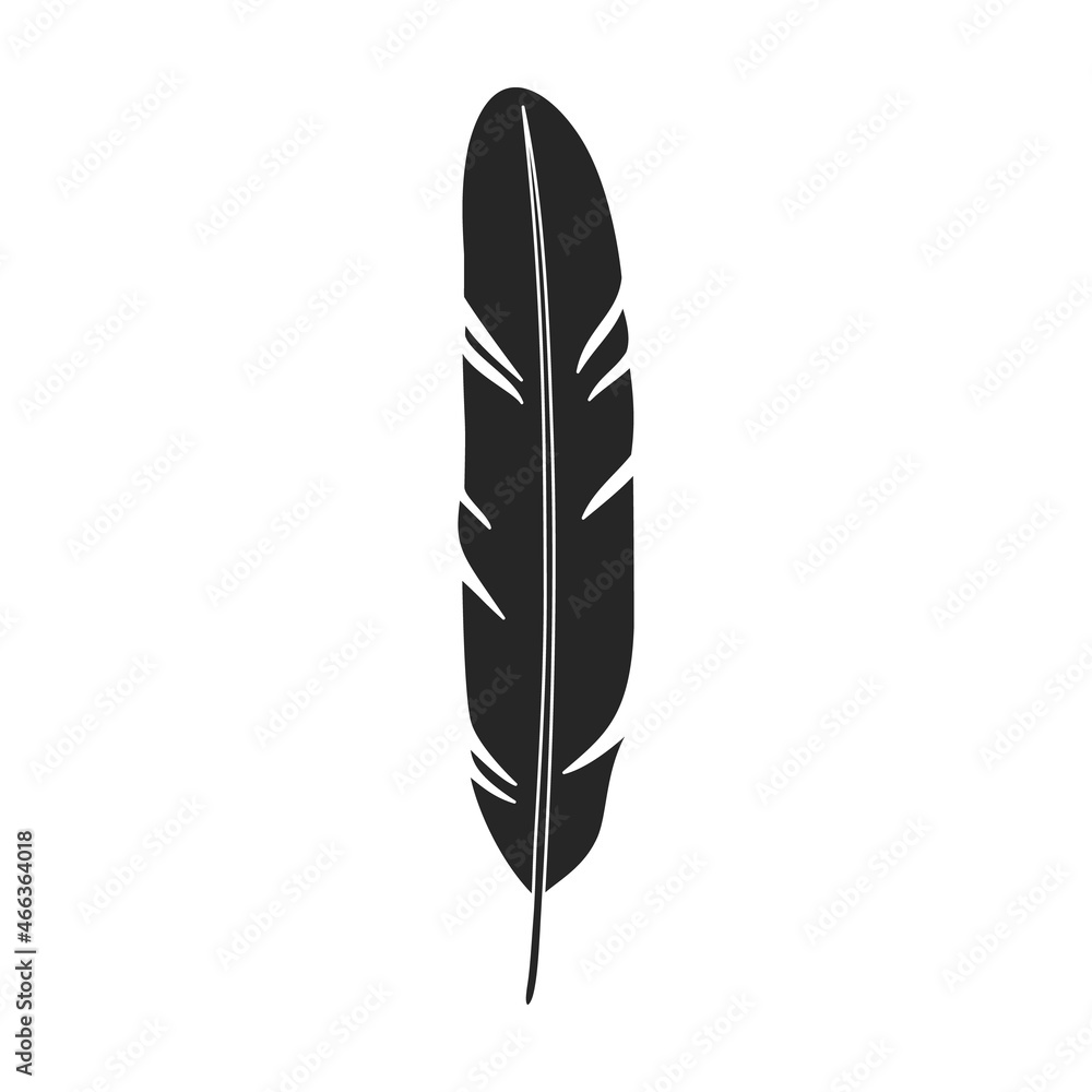 Feather of bird black vector icon.Black vector illustration watercolor of pen. Isolated illustration of feather of bird icon on white background. Feather of bird black vector icon.Black vector illustration watercolor of pen. Isolated illustration of feather of bird icon on white background.