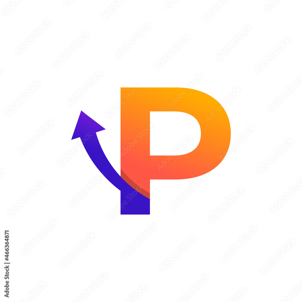 Initial Letter P Arrow Up Logo Symbol. Good for Company, Travel, Start up, Logistic and Graph Logos Initial Letter P Arrow Up Logo Symbol. Good for Company, Travel, Start up, Logistic and Graph Logos