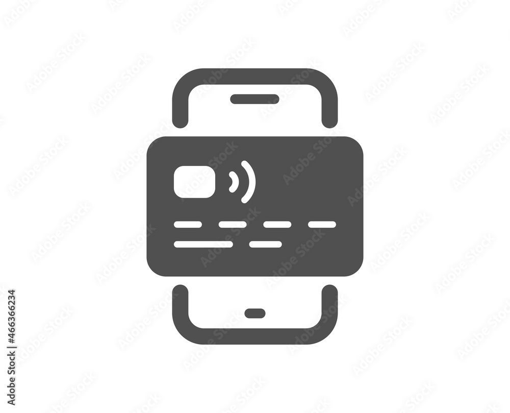 Credit card icon. Bank money payment sign. Mobile phone pay symbol. Classic flat style. Quality design element. Simple card icon. Vector Credit card icon. Bank money payment sign. Mobile phone pay symbol. Classic flat style. Quality design element. Simple card icon. Vector