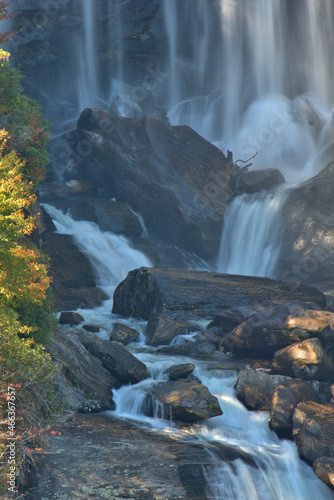 Late afternoon sunlight on a North Carolina Water Falls