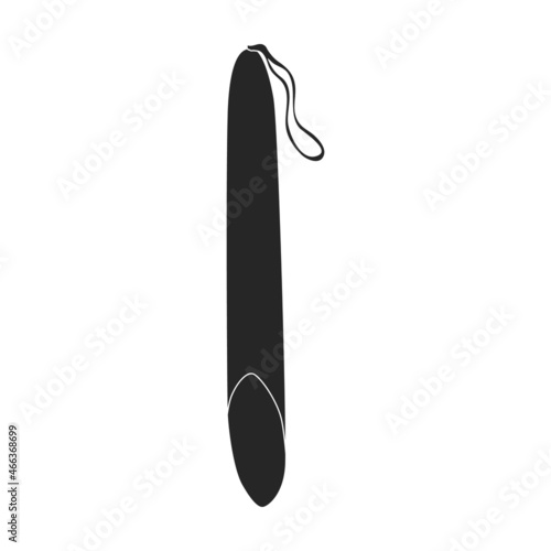 Sausage vector icon.Black vector icon isolated on white background sausage.