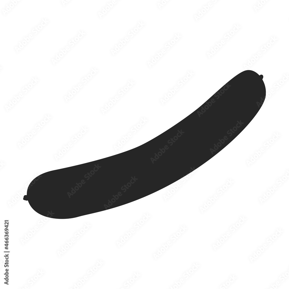 Sausage vector icon.Black vector icon isolated on white background sausage. Sausage vector icon.Black vector icon isolated on white background sausage.