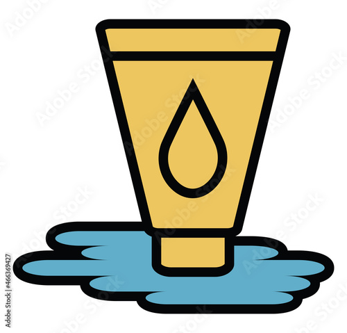 Personal hair soap, illustration, vector, on a white background.